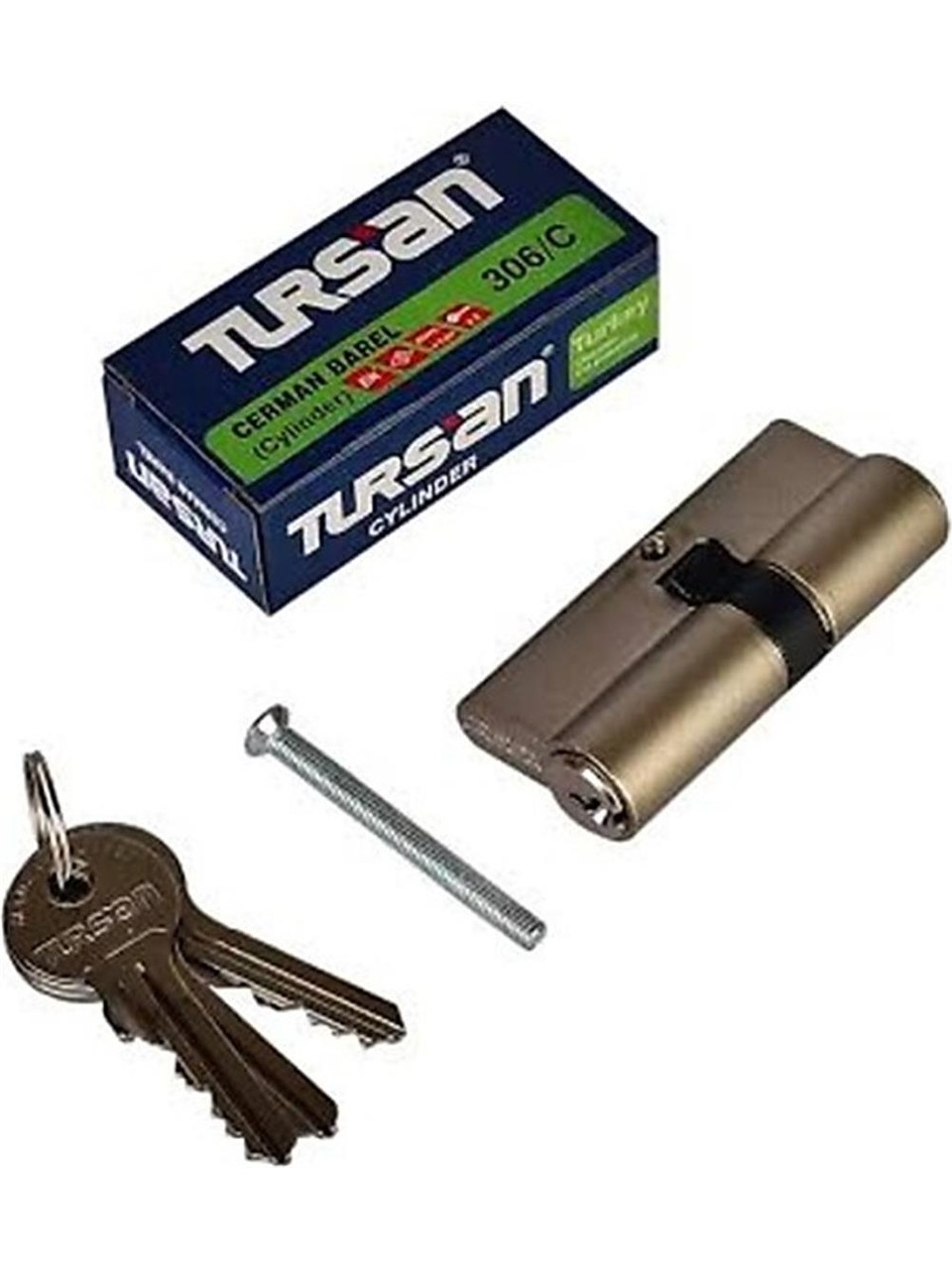 TURSAN KOD:306/CM TOPUZLU CERMAN BAREL 68 MM NIKEL