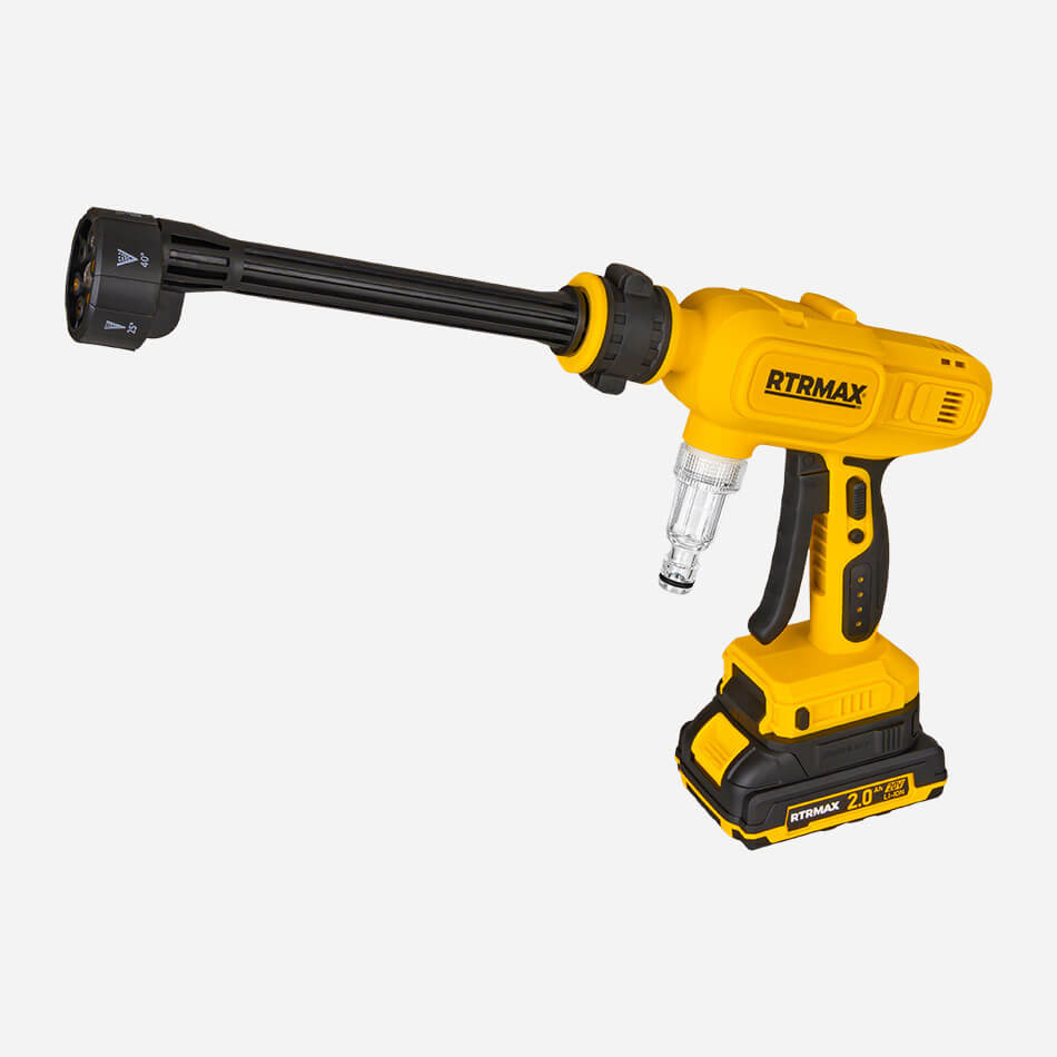 RTRMAX RTC9710 KÖMÜRSÜZ AKÜLÜ BASINÇLI YIKAMA 15 BAR 20V 2.0 Ah TEK AKÜLÜ