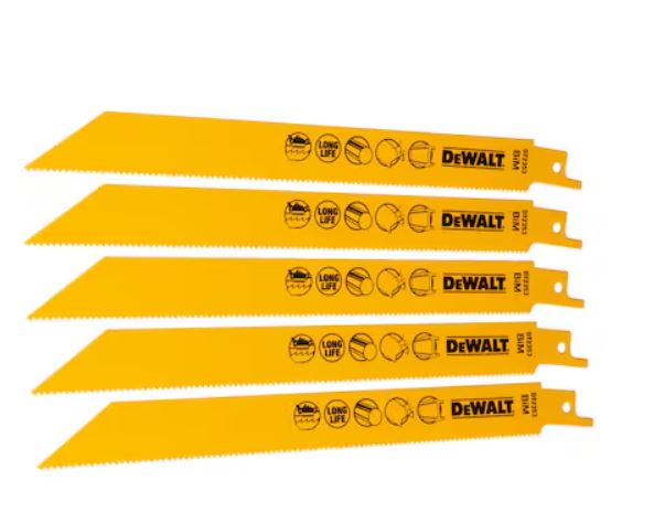 DEWALT DT2353 14 TPI TILKI KUYRUGU TESTERE BIÇAGI 203 MM 5LI SET