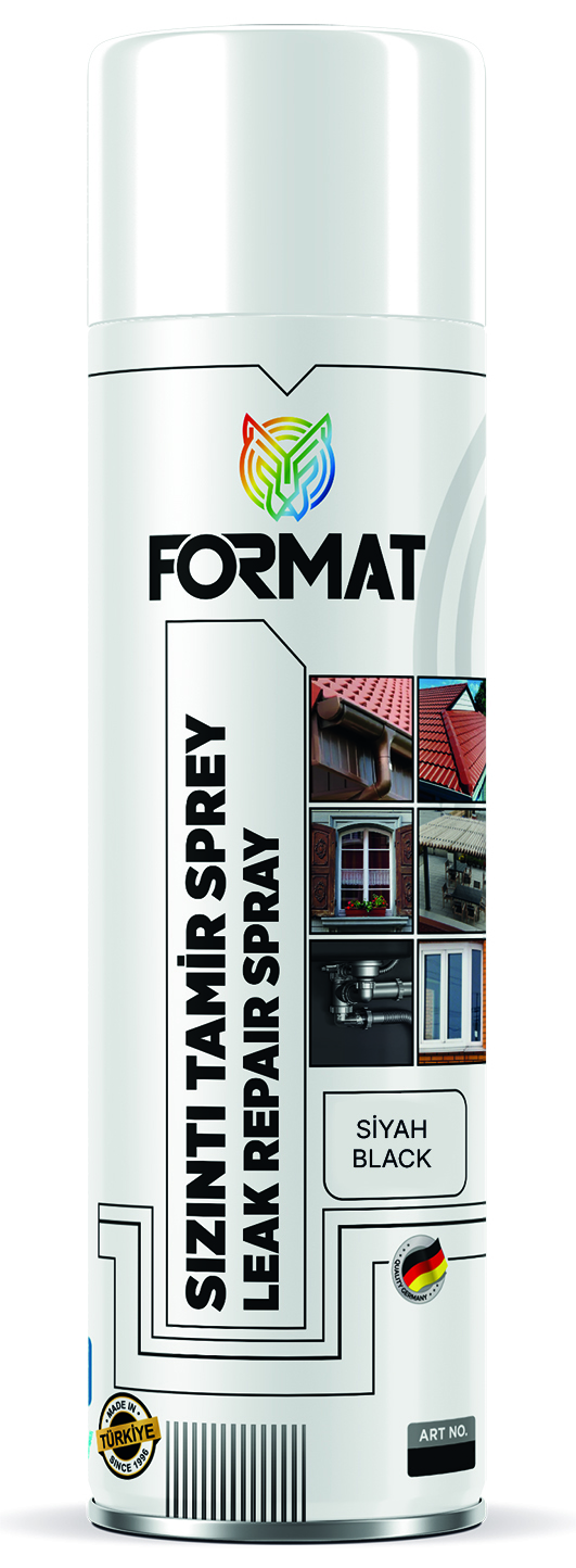 FORMAT SIZINTI-IZOLASYON-ÇATLAK TAMIR SPREYI -SIYAH 500 ML