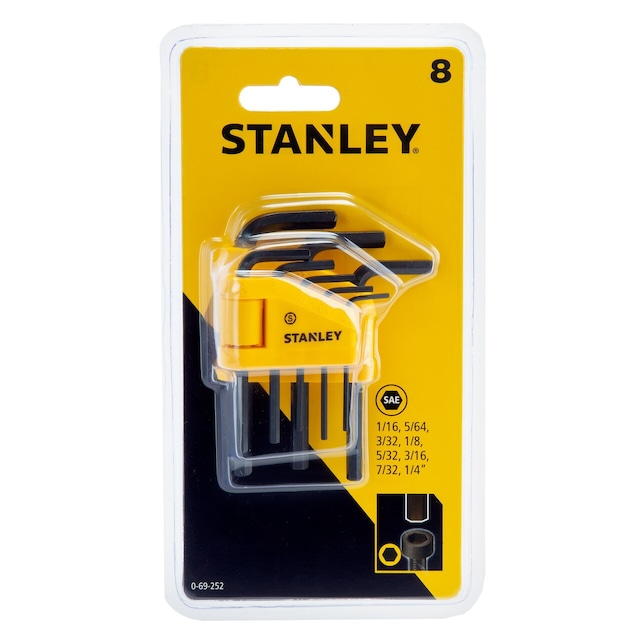 STANLEY 0-69-252 ALLEN ANAHTAR TAKIMI 8 PARÇA