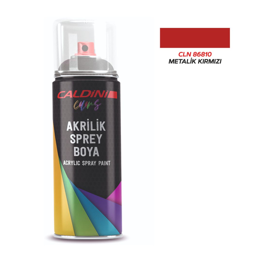 CALDINI AKRILIK METALIK KIRMIZI 400 ml.