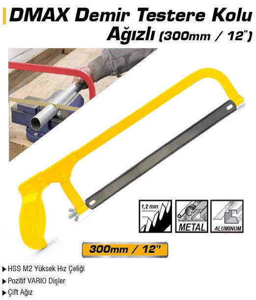 DMX4241 DEMIR TESTERE KOLU AGIZLI 30 CM / 12
