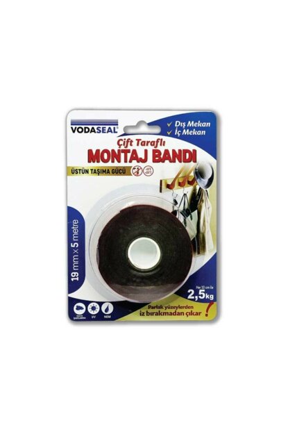 VODASEAL VHB MONTAJ BANDI - 19 MM X 5 MT - GRI