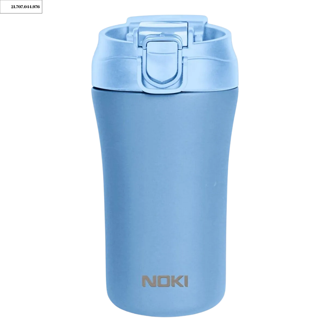 NOKI ÇELIK TERMOS MUG ÇIFT AGIZLIKLI AÇIK MAVI 400 ML