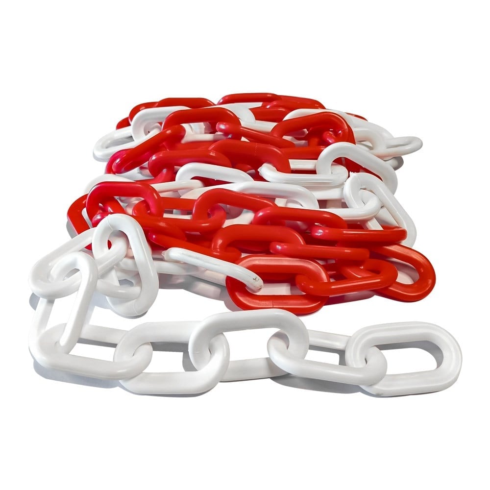 PLASTIK ZINCIR KIRMIZI BEYAZ
