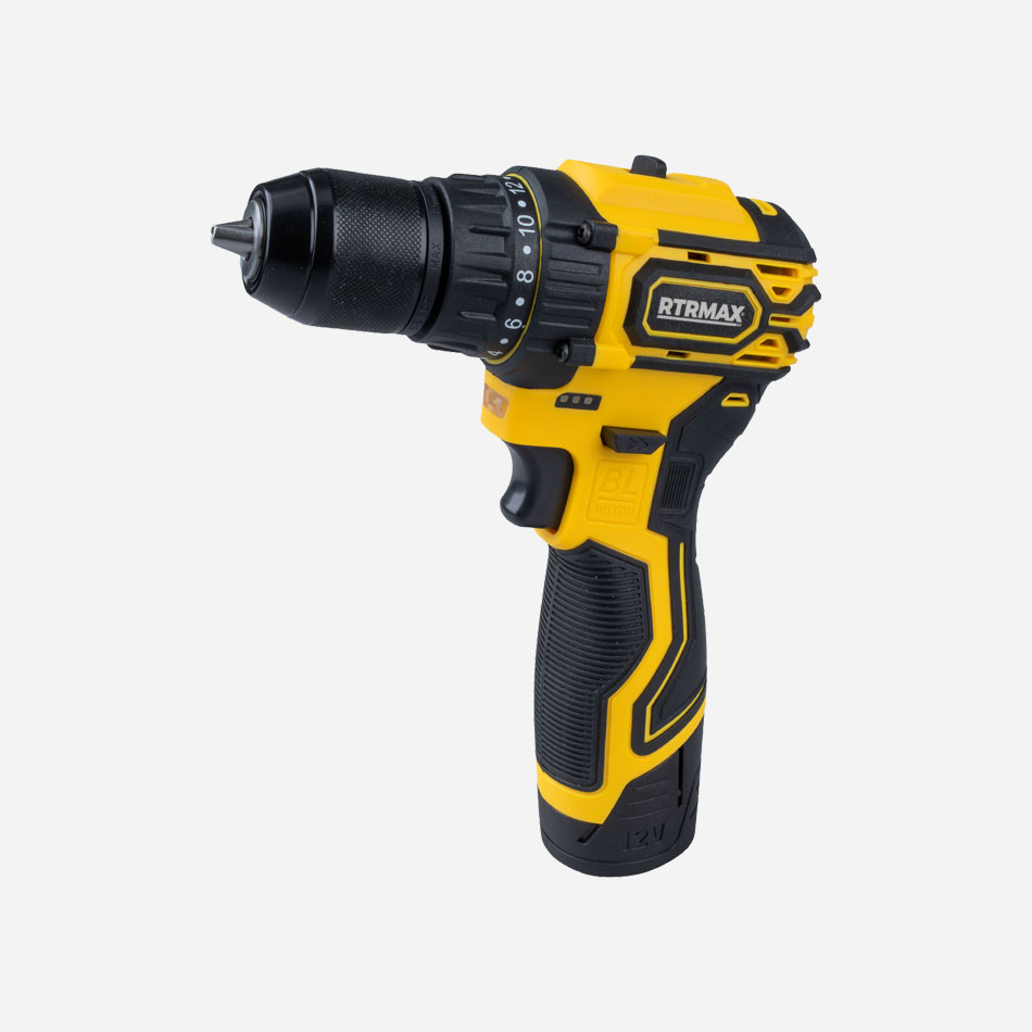 RTRMAX RTM3512 KÖMÜRSÜZ AKÜLÜ MATKAP VIDALAMA 30Nm 12V 2x1.5 Ah AKÜ