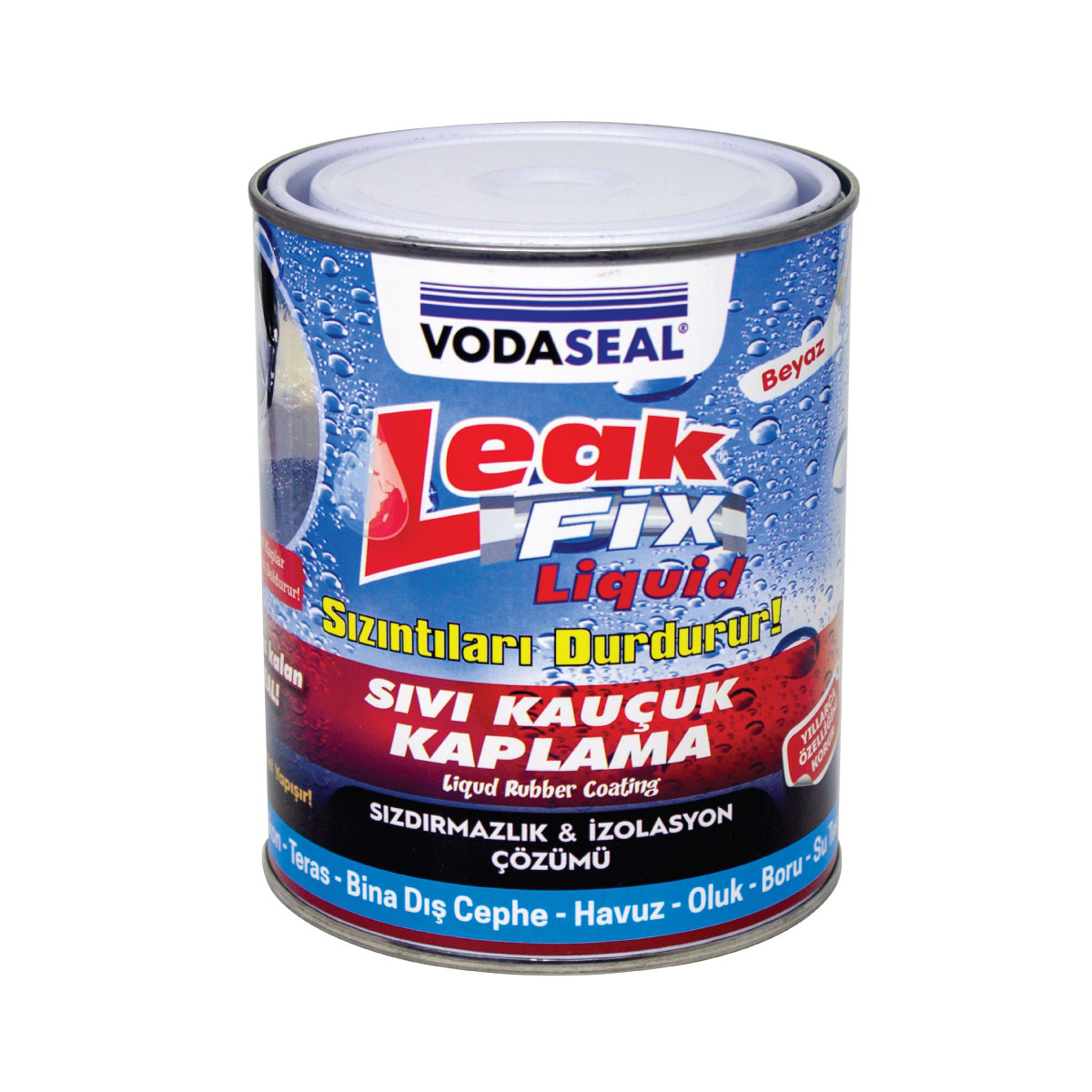VODASEAL LEAK FIX SIVI KAUÇUK KAPLAMA - 3 KG - BEYAZ
