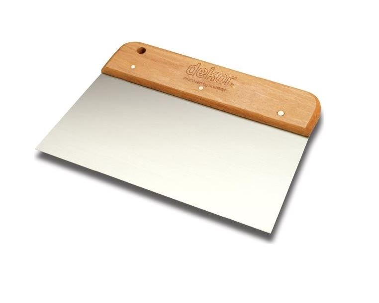 DH251 GENIS ISPATULA AHSAP SAPLI PASLANMAZ ÇELIK 17 CM