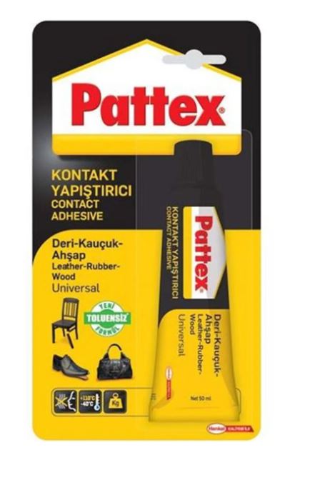 PATTEX UNIVERSAL KONTAK YAPISTIRICI DERI KAUÇUK AHSAP 50 ML