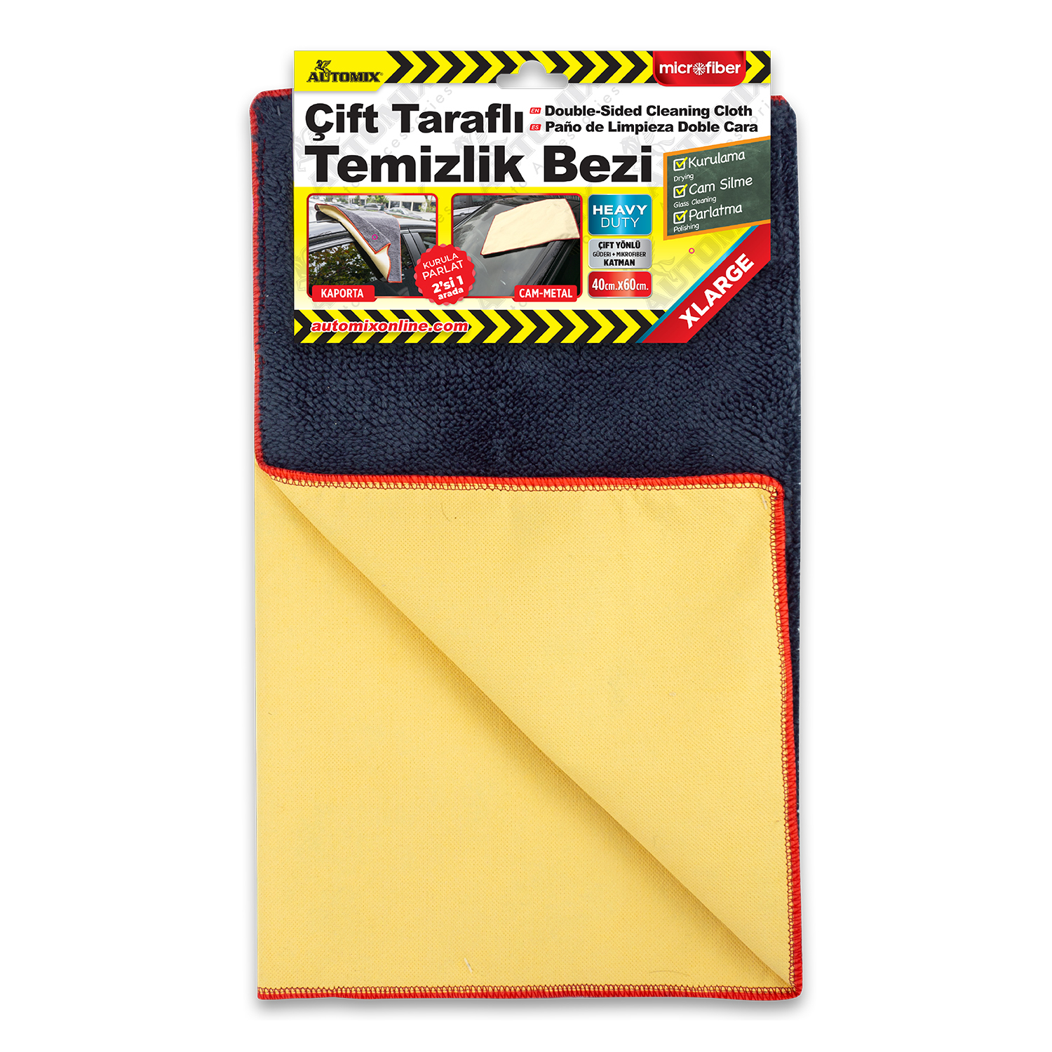 AUTOMIX ÇIFT TARAFLI TEMIZLIK BEZI 40CM X 60CM