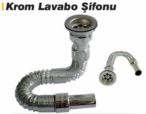 DMAX DMX8348 KROM LAVABO SIFONU