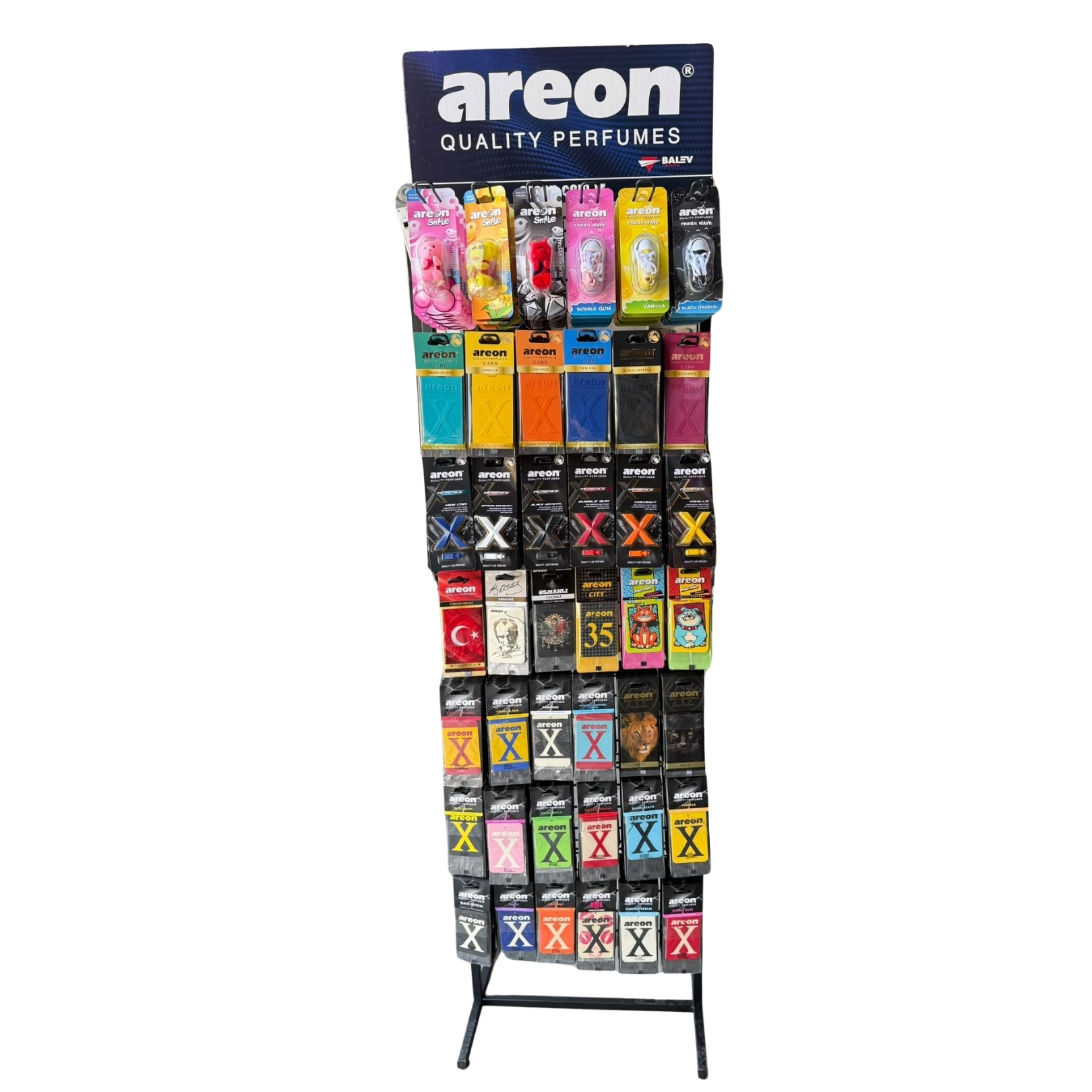 AREON 42 ÇUBUKLU METAL STAND 50x190x35cm 42 ÇESIT (1026 ADET)