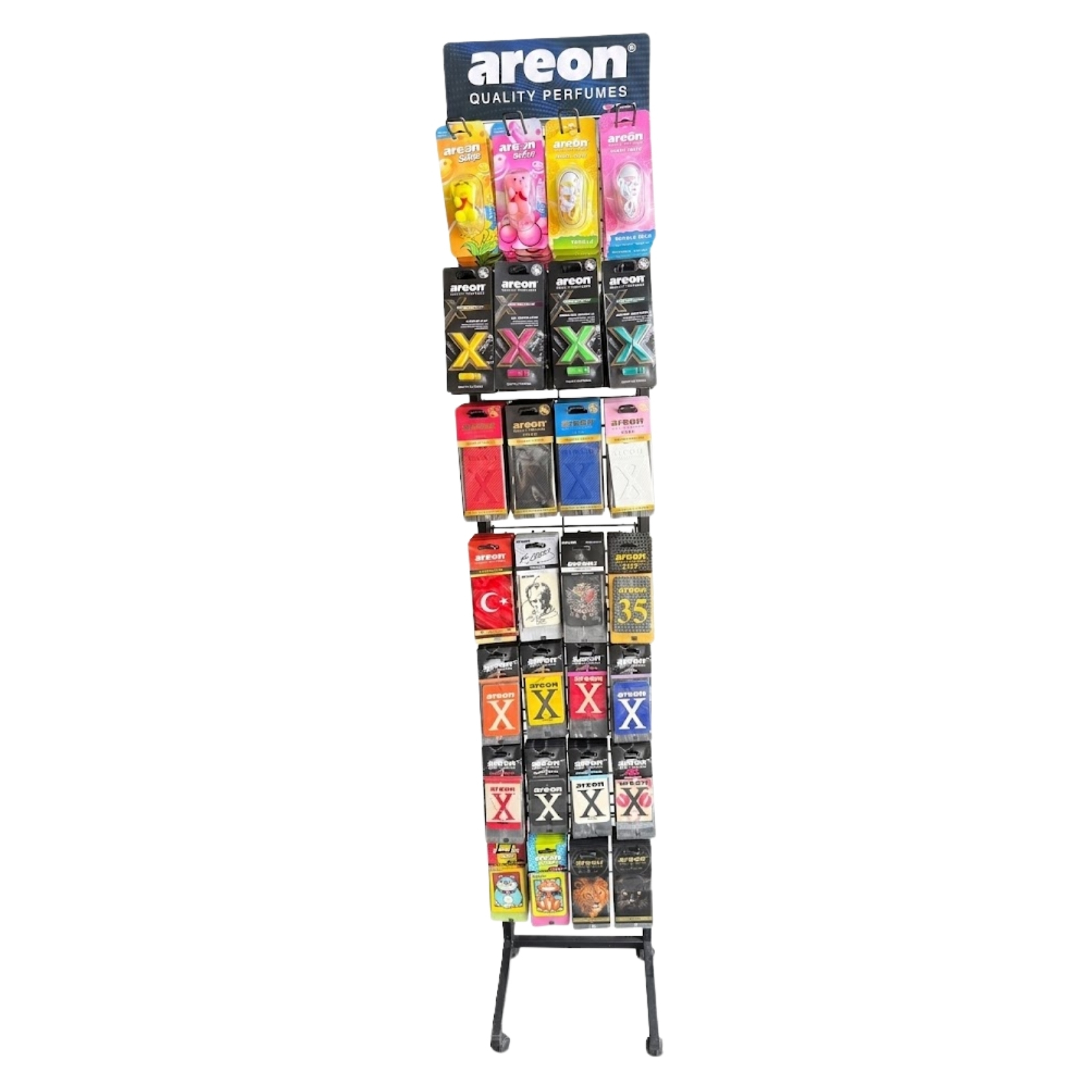 AREON 28 ÇUBUKLU METAL STAND 33x190x30cm 28 ÇESIT (484 ADET)