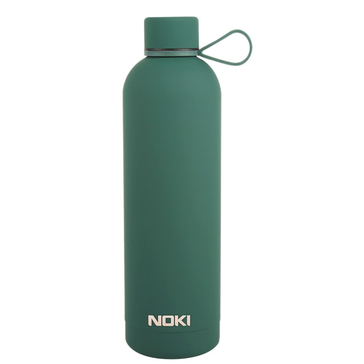 NOKI KOYU YESIL ÇELIK MATARA VIDALI KAPAK SOFT TOUCH TERMOS 730 ML