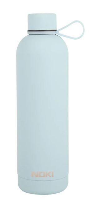 NOKI AÇIK MAVI ÇELIK MATARA VIDALI KAPAK SOFT TOUCH TERMOS 730 ML