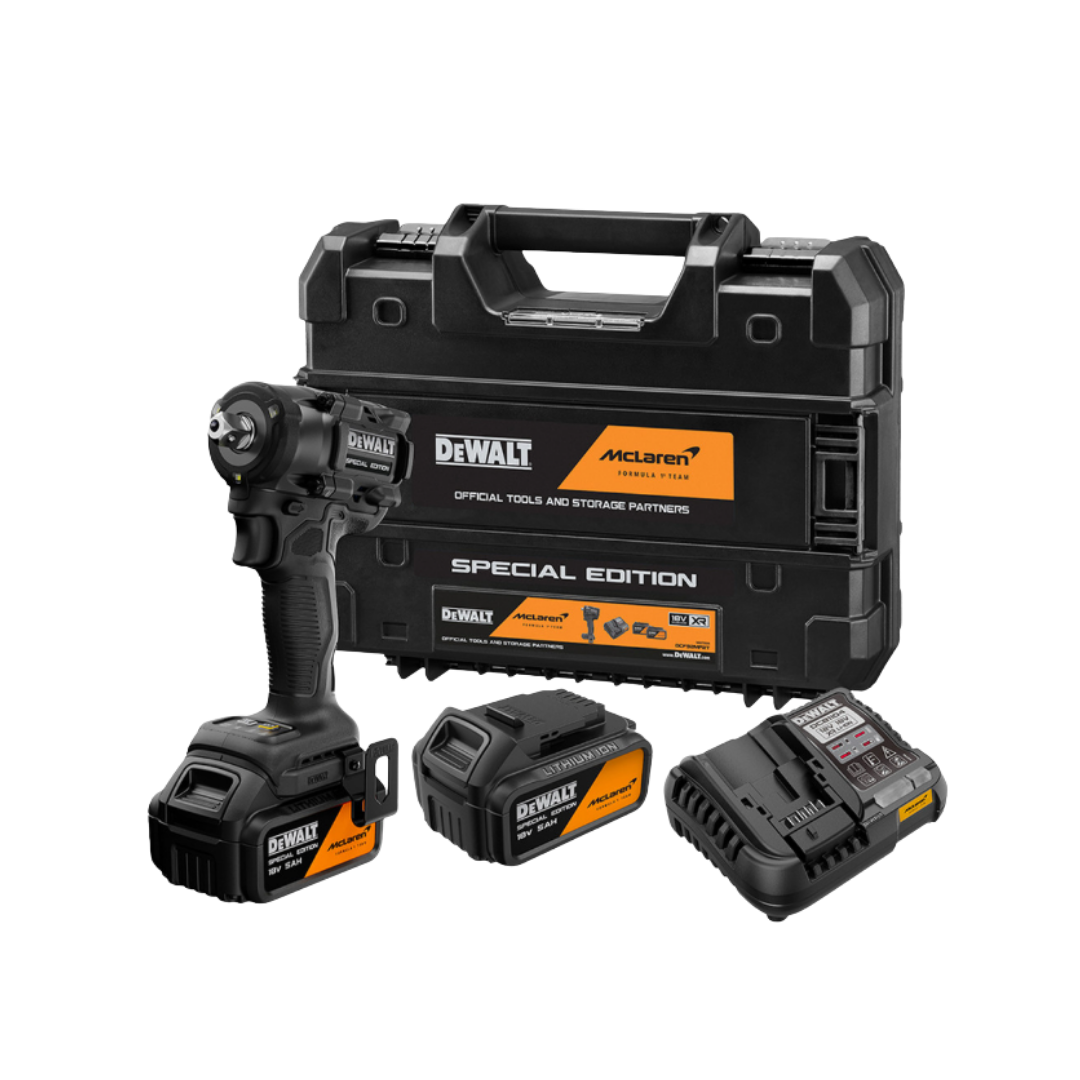 DEWALT DCF92MP2T-QW MCLAREN 1/2 KOMPAKT SOMUN SIKMA + 2X5AH AKÜ SET