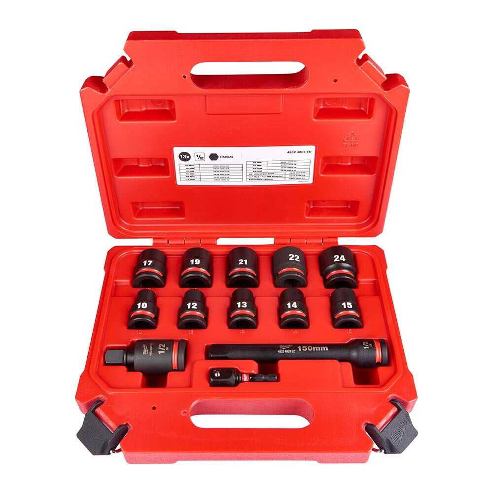 MILWAUKEE LOKMA ENDÜST. DARBELI SHW  1/2 INÇ STD SET-13 PARÇA