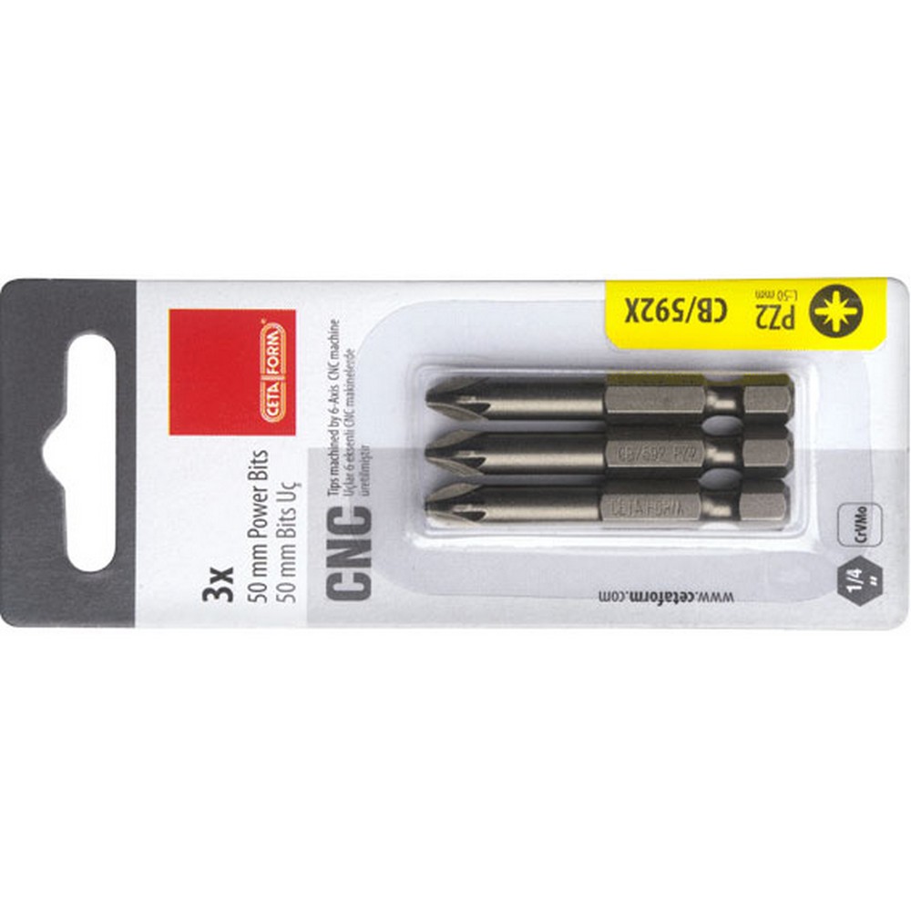 CETA FORM 3 PARÇA 1/4POZIDRIV  BITS UÇ-PZ2X50MM/KARTLI