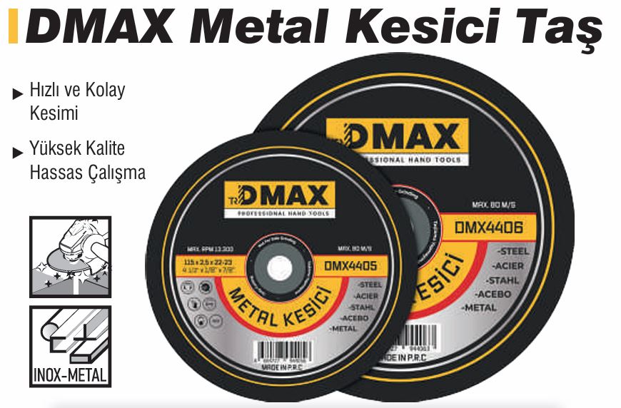 DMAX DMX4406 METAL KESICI TAS 180MM*3 MM