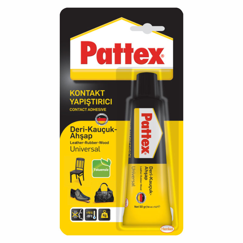 PATTEX UNIVERSAL KONTAK YAPISTIRICI DERI KAUÇUK AHSAP 50 ML