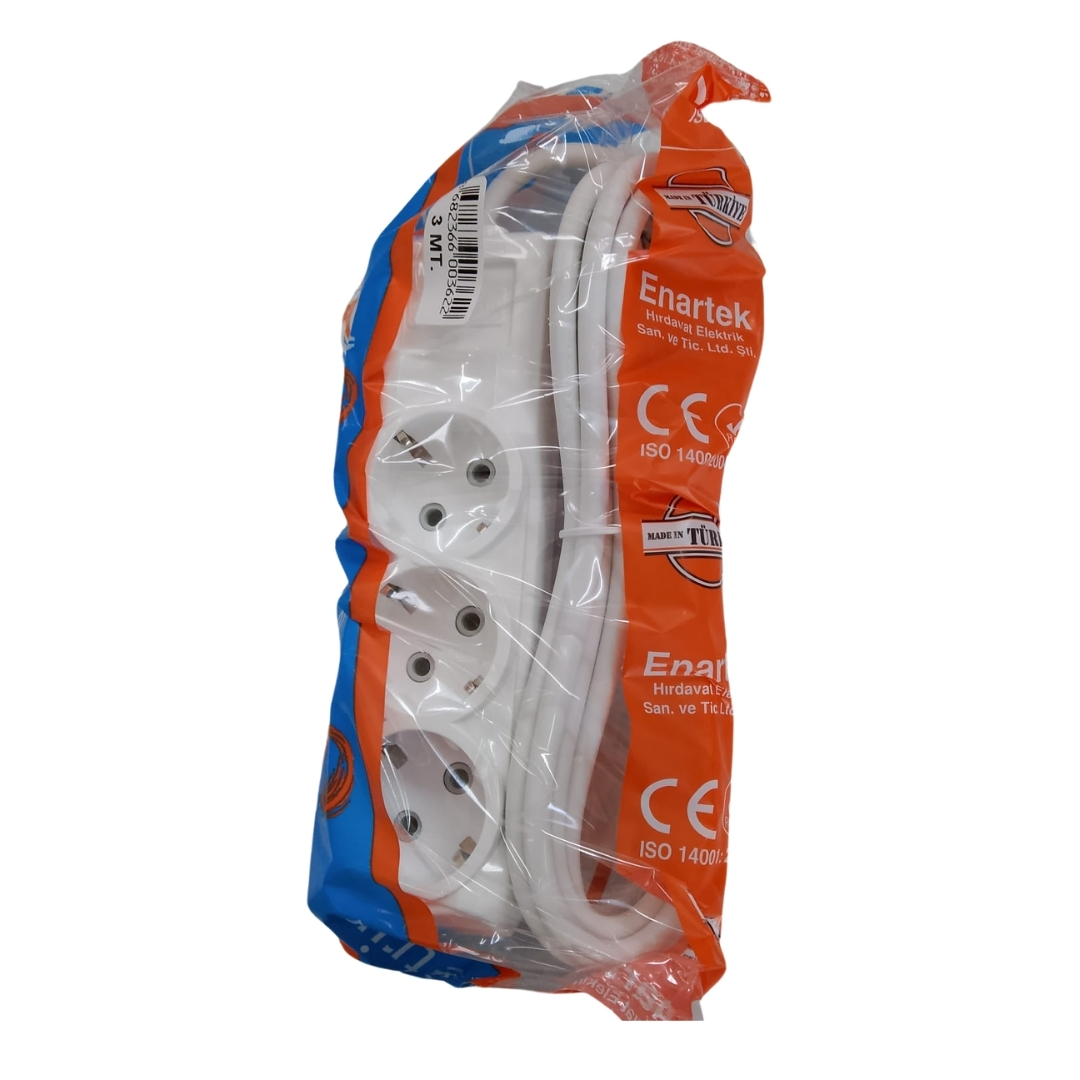 VEETRIN 3LÜ 2 MT KABLOLU GRUP PRIZ (BAKIR)