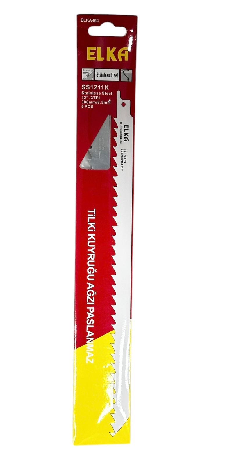 ELKA TILKI KUYRUGU KEMIK TESTERE PASLANMAZ 5LI