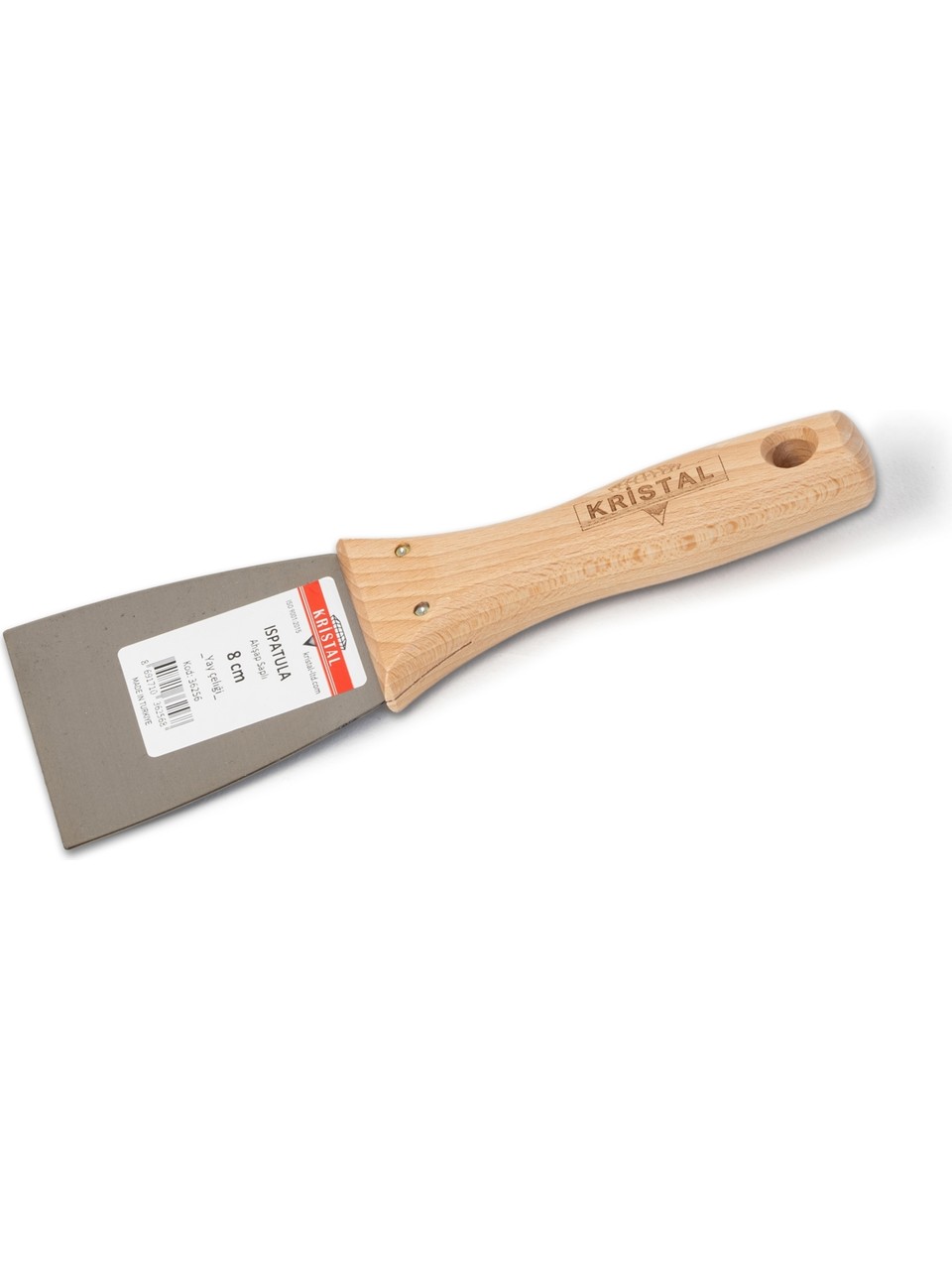 KRISTAL ISPATULA AHSAP SAPLI INOX 12 CM