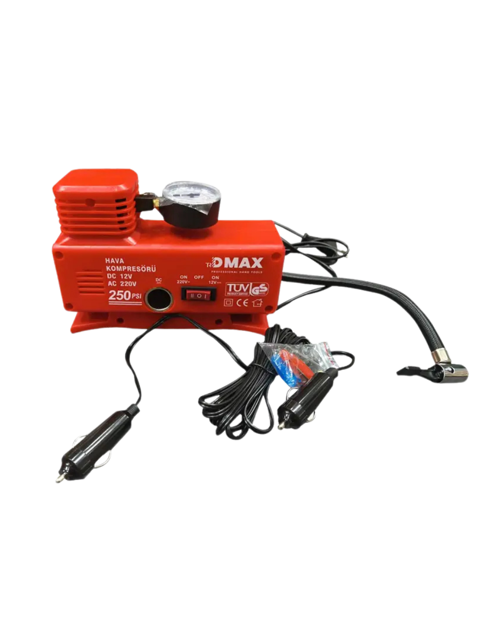 DMX4675 HAVA KOMPRESÖRÜ ÇIFT GIRISLI (ÇAKMAKLIK VE FIS) 250 PSI