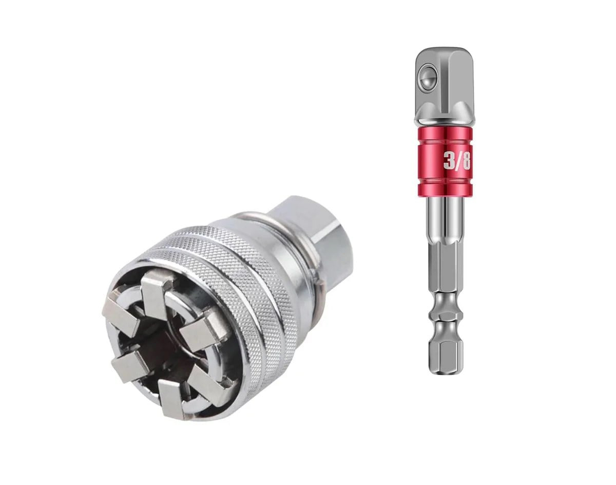 BOSS AYARLI HEX LOKMA ANAHTAR VE ADAPTÖRÜ 10-19 MM 3/8 INÇ