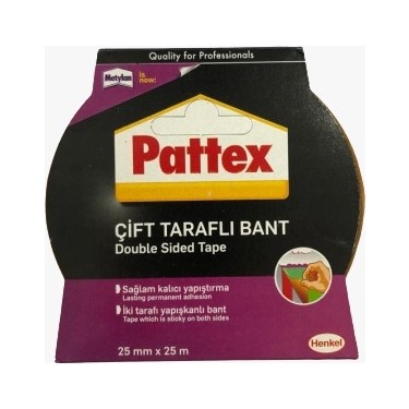 PATTEX ÇIFT TARAFLI BANT SEFFAF 25MM X 25M