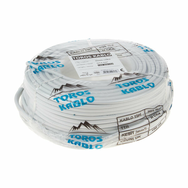TOROS CCA TTR KABLO 2*2,5 MM - BEYAZ