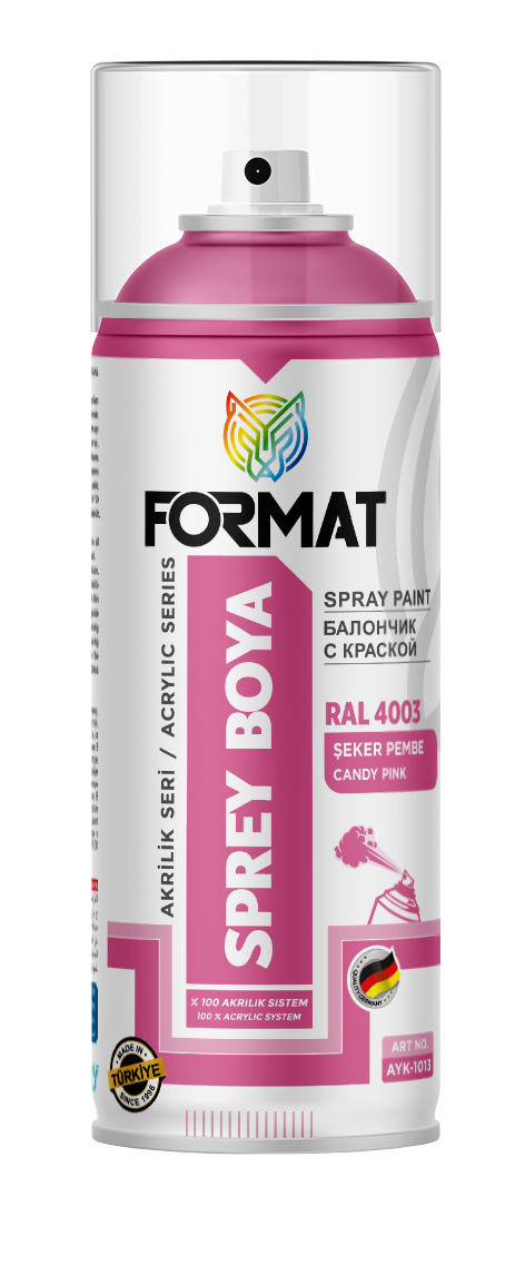 FORMAT RAL 4003 SEKER PEMBE SPREY BOYA 400 ML