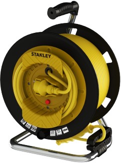 STANLEY ST-G SERISI 3*1,5 MM 25+2 MT BAHÇE TIPI MAKARALI UZATMA KABLO IP44 - SARI