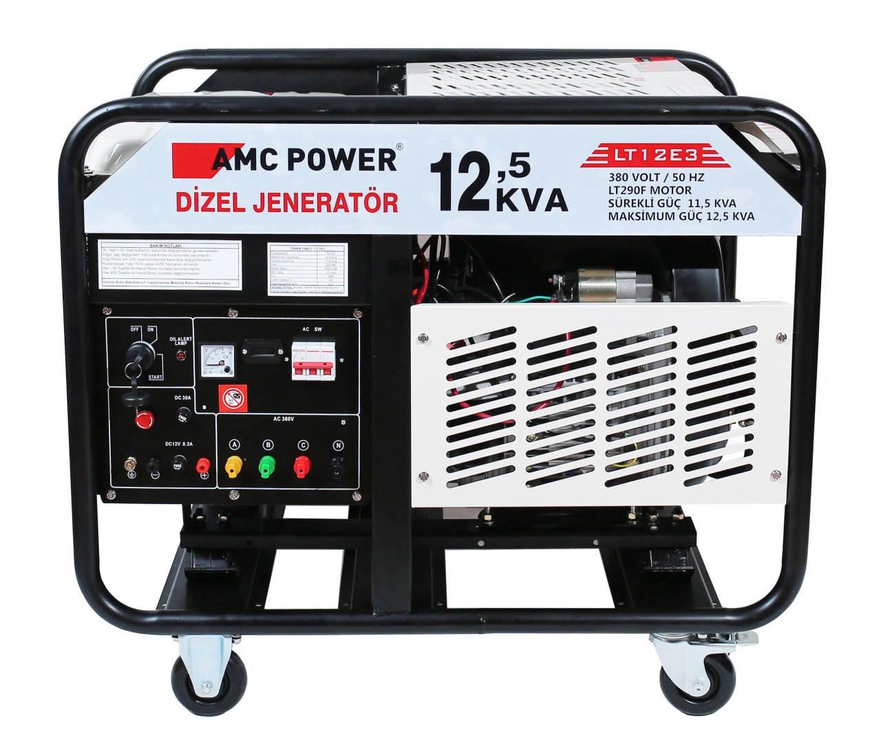 AMCPOWER LT12E3 DIZEL JENERATÖR 12,5 KVA 380 V