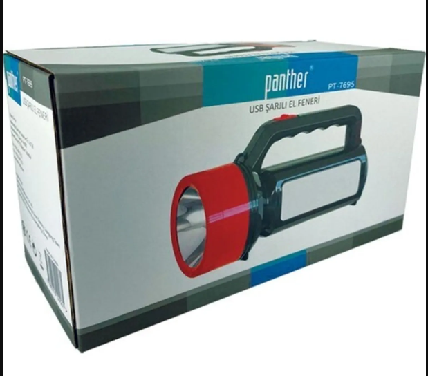 *PANTHER PT-7695 USB SARJLI SPOT EL FENERI 2W LED