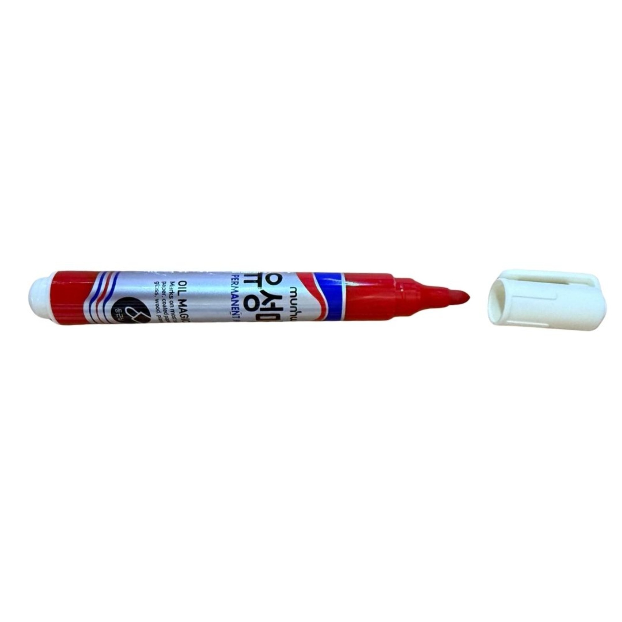 MUNHWA MARKER YUVARLAK UÇLU KOLI KALEMI KIRMIZI