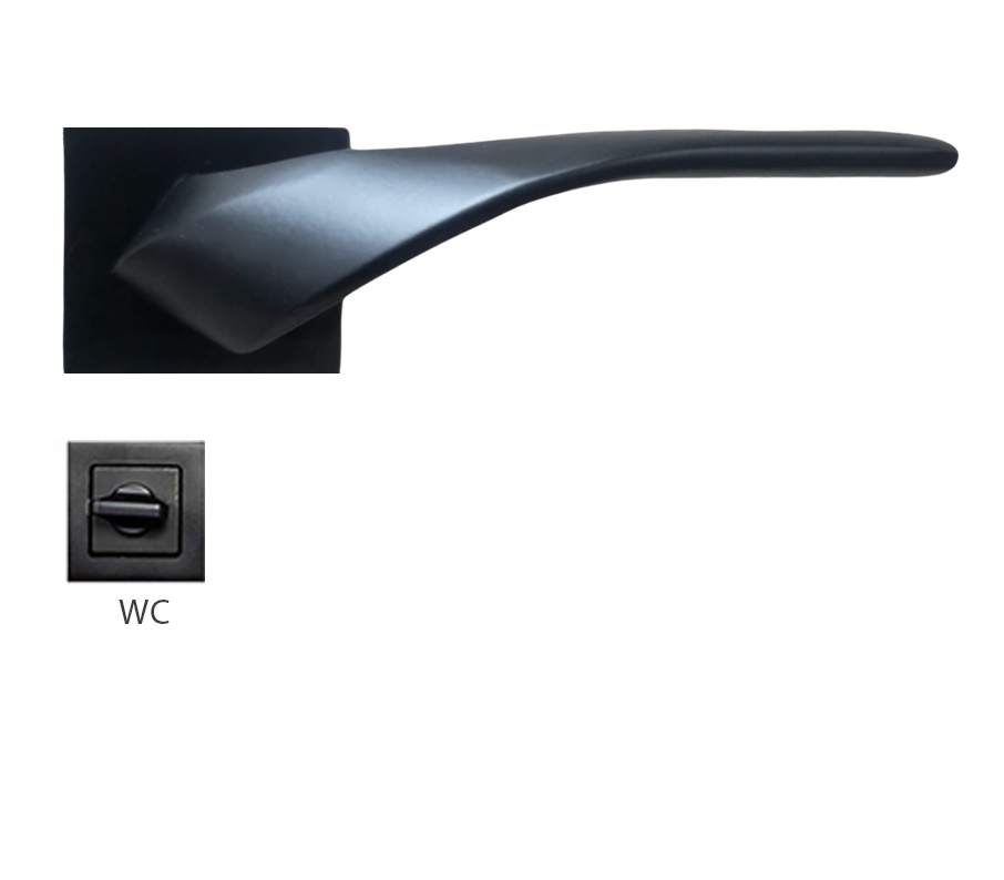 ARIS KAPI KOLU ITALYAN ROZETLI SIYAH WC