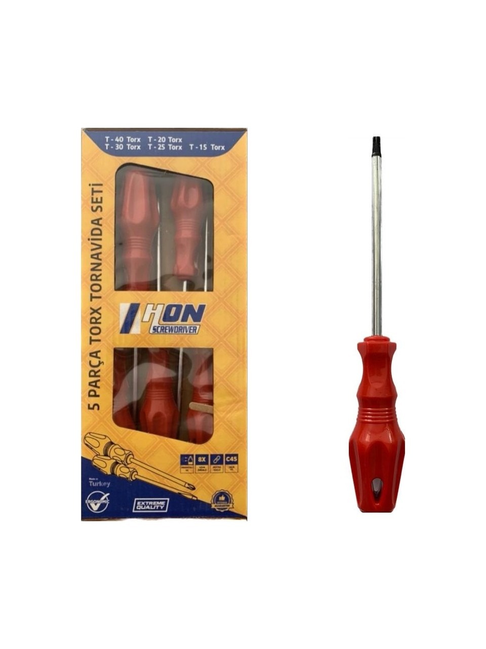 TORX TORNAVIDA SETI 5 PARÇA