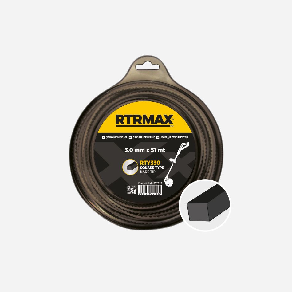 RTRMAX RTY333 TIRPAN MISINASI SIYAH KARE 3.3MM*42M