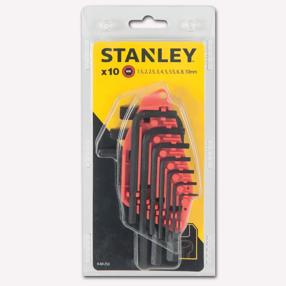 STANLEY 0-69-253 ALLEN ANAHTAR TAKIMI 10 PARÇA