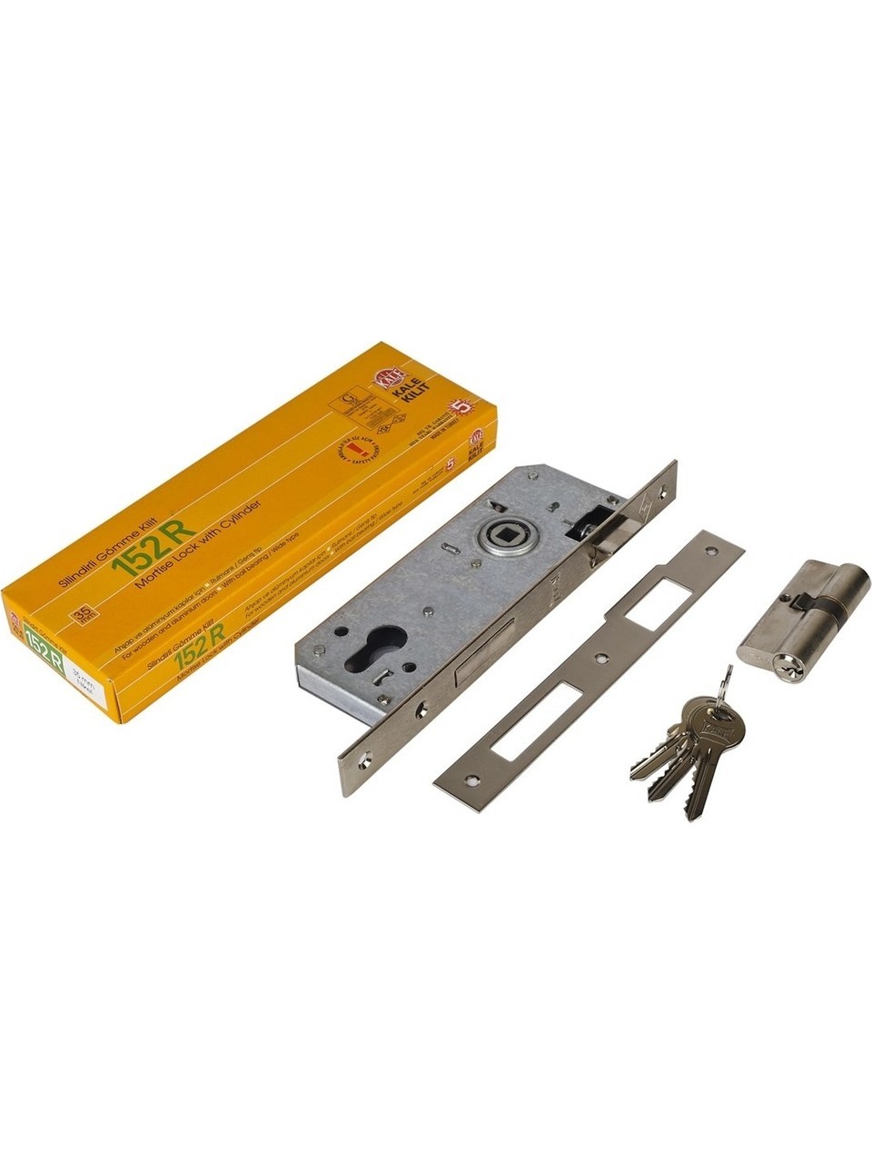 KALE 152R SILINDIRLI KILIT 40MM OVAL NIKEL