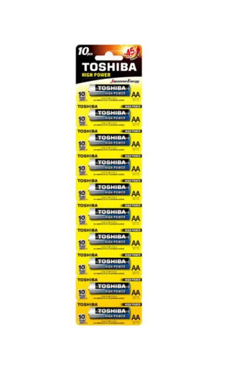 TOSHIBA LR6 KARTELA ALKALIN KALEM PIL (10LU)