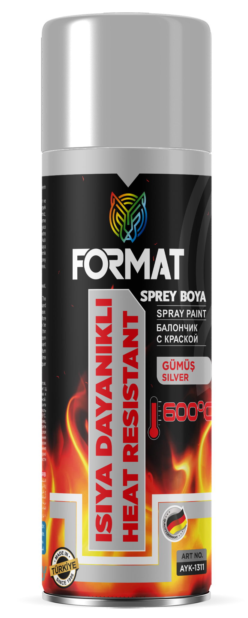 FORMAT ISIYA DAYANIKLI GÜMÜS 400 ML